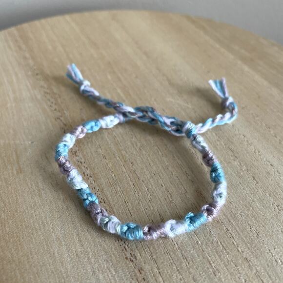 Rainey Bracelet anklet trendy comfortable tie embroidery thread woven gift - Picture 1 of 1